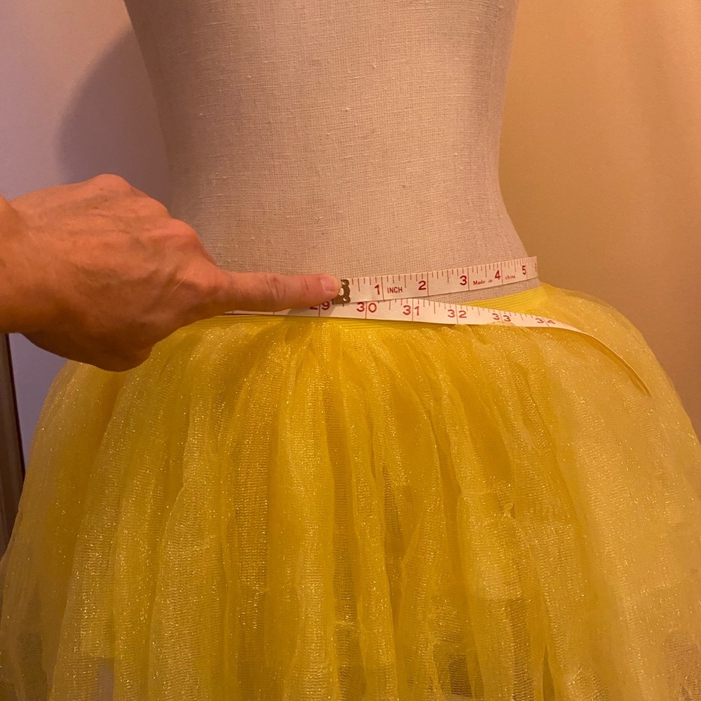 Yellow Tulle Skirt fairy core festival costume 🧚 - Picture 10 of 11